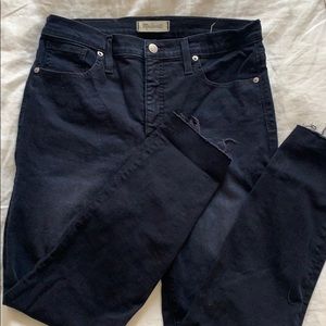 Madewell 9” high rise skinny blue jeans 30